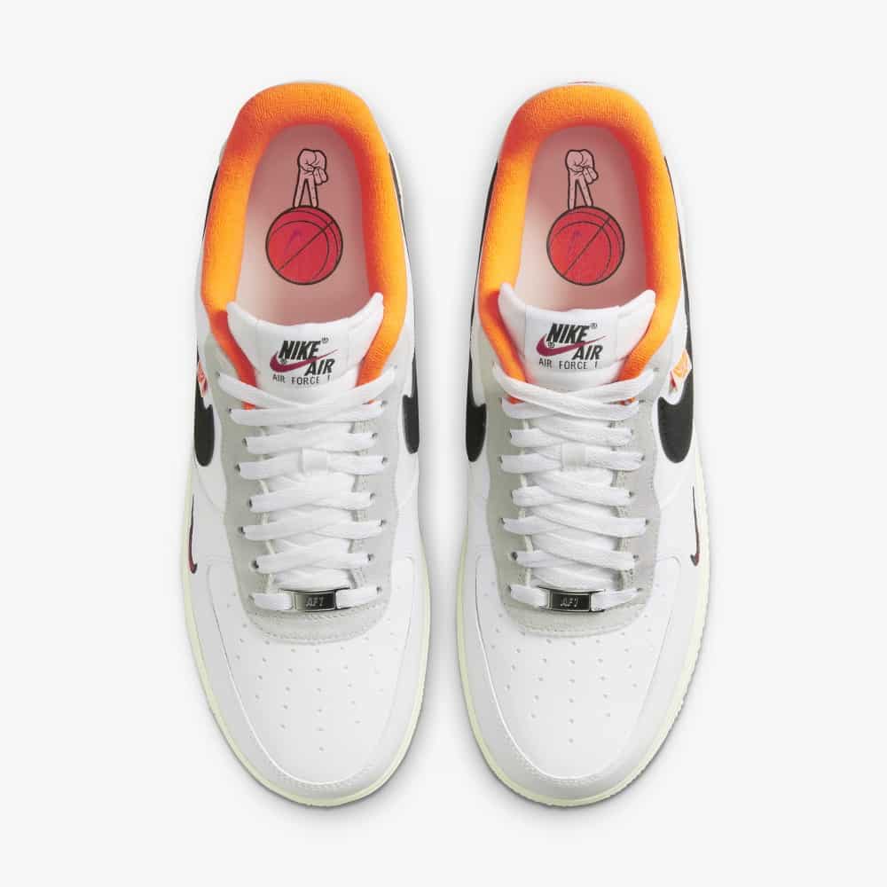 Air force 1 outlet white black orange